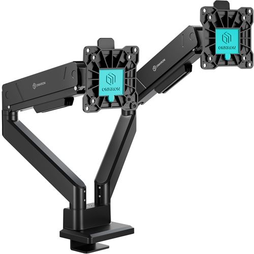 ONKRON G200 BLK Bras érgonimique pour deux écrans PC de 13 à 32 pouces Noir