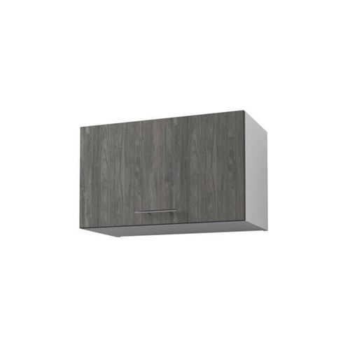 OBI Meuble haut de cuisine L 60 cm - Décor teck marine et blanc