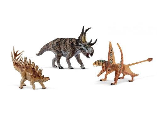 Schleich - Figurines dinosaures (kentrosaure, diablocératops, dimorphodon)