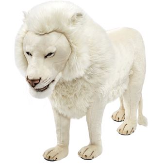 peluche lion blanc