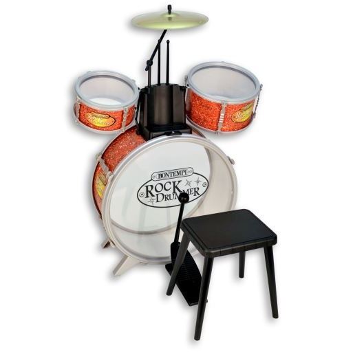 Bontempi batterie RockDrummer6-pièces orange