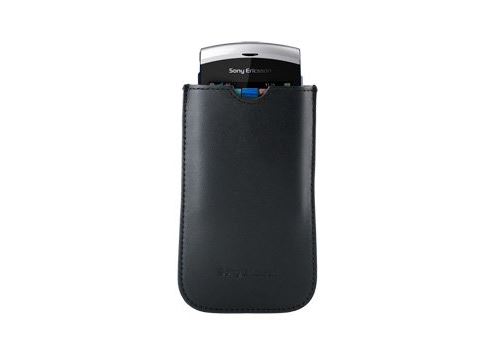 Sony Ericsson CA750 - Etui voor mobiele telefoon - leer - voor Sony Ericsson Elm, Hazel, Vivaz, Vivaz pro, W595, W595a, W715, W995, W995a
