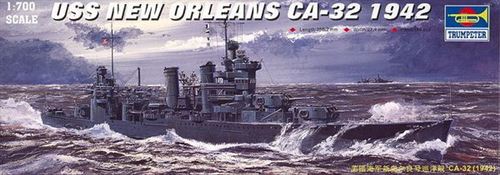 Uss New Orleans Ca-32 (1942) - 1:700e - Trumpeter