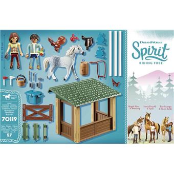 Playmobil Spirit 70118 Grange avec Lucky, Apo et Abigaëlle - Playmobil -  Achat & prix