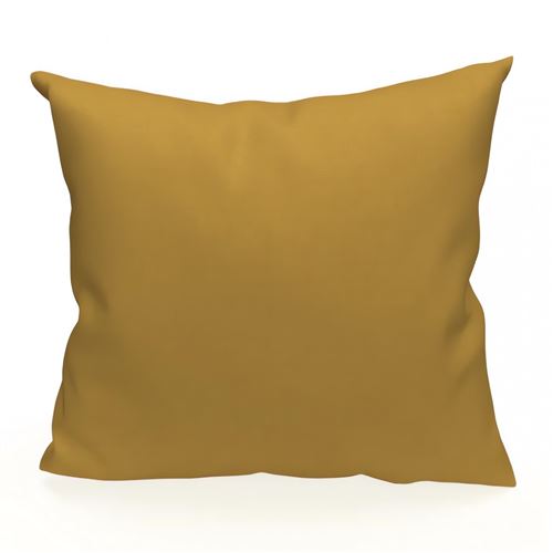 Coussin en coton 60x60 cm PANAMA jaune par Soleil d'Ocre