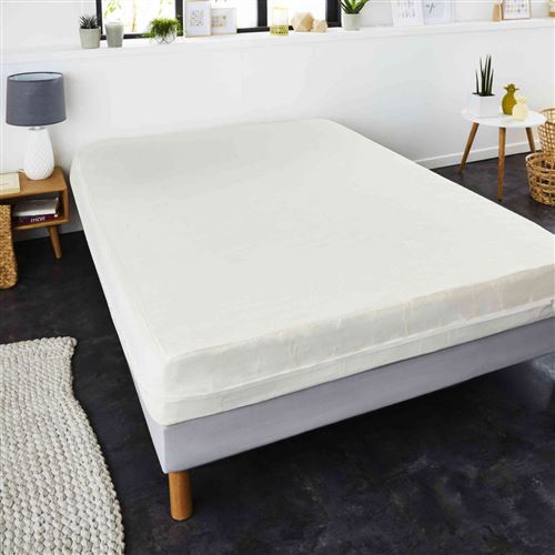 Housse rénove matelas coton anti-acariens bonnet 23 cm 180x200