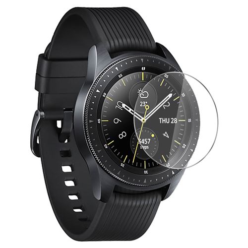 Film pour Galaxy Watch 42mm Protection Ecran Verre Tremp&eacute; Biseaut&eacute;s Transparent