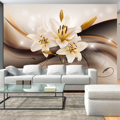Papier peint Golden Lily-Taille L 100 x H 70 cm