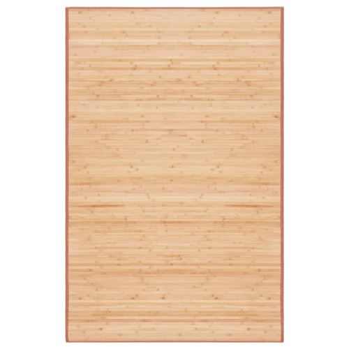 vidaXL Tapijt 100x160 cm bamboe bruin