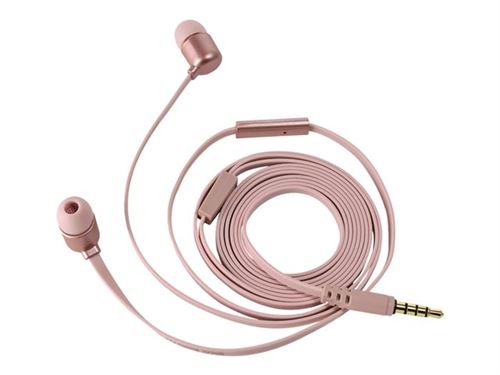 Trust Urban Duga - In-ear hoofdtelefoons met micro - inwendig - met bekabeling - 3,5 mm-stekker - rosegoud