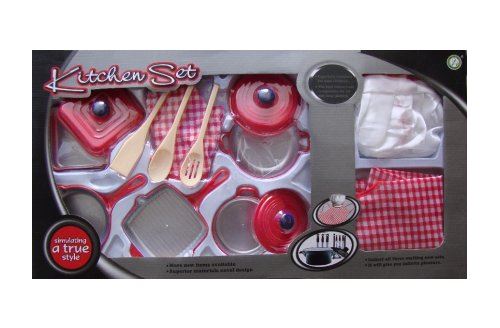 Set de cuisine dinette enfant 14 pièces - jeu d'imitation