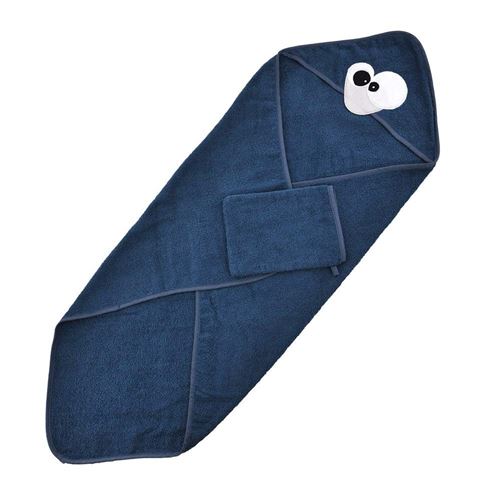 DOMIVA Pingou Coffret Sortie de Bain Brodée/Gant