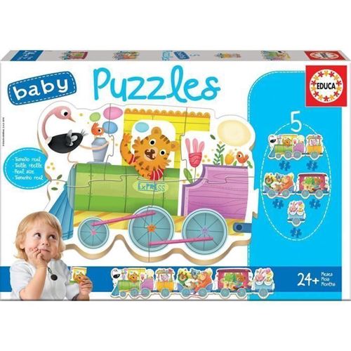 Baby Puzzle Educa Train animaux 5 en 1