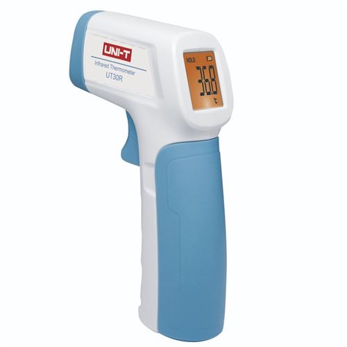 Thermomètre infrarouge numérique sans contact Thermomètre à précurseur LCD - Blanc