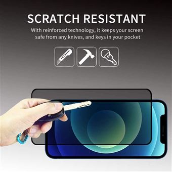 Pack de 2 Films Protection Ecran 9H Pour iPhone 12 Mini Antichoc Anti UV -  Verre Trempé 