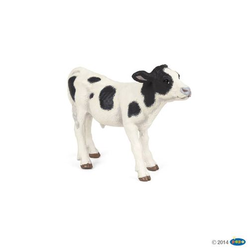 PAPO Figurine Veau - Noir et blanc
