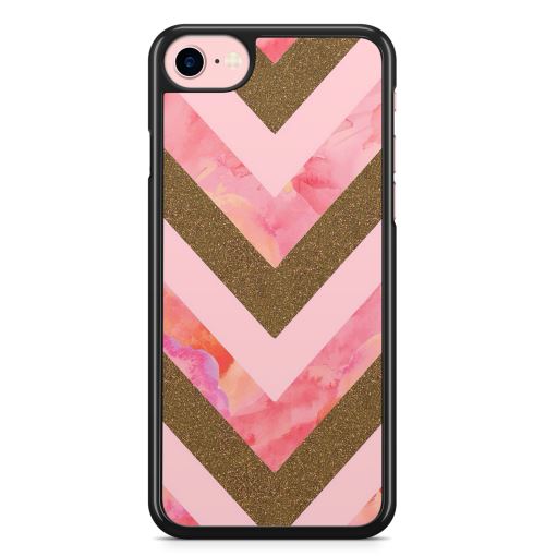 Coque Fifrelin pour iPhone 7 PLUS et iPhone 8 PLUS Motif Pink Marble Marbre Paillettes