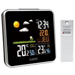 La Crosse Technology WS9132 Station Météo Intérieur/Extérieur Avec Horloge Radio-pilotée - Noir