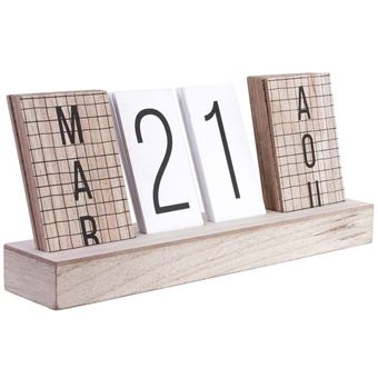 The Home Deco Factory Calendrier Perpetuel En Bois My Little