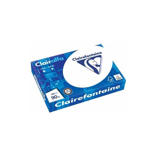 clairalfa clairalfa papier multifonction, a4, 100 g/m2, extra blanc noir