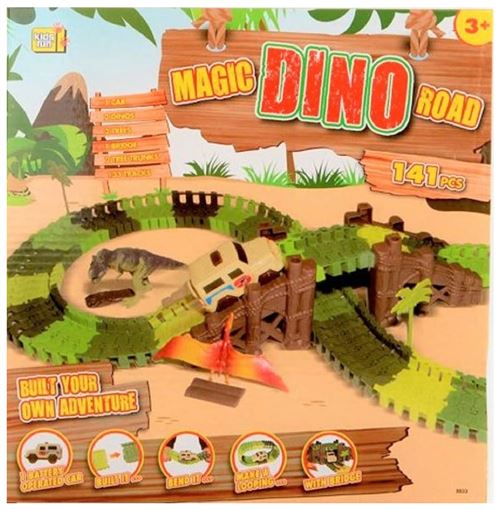 Jonotoys piste Magic Road Dinojunior 141-pièces