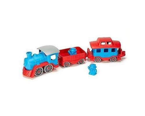 Green Toys - 66079 - Véhicule Miniature - Modèle Simple - Train - Bleu