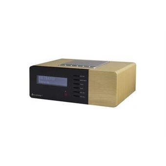 Radio-réveil Soundmaster UR180HBR DAB+ et FM Marron clair - 1