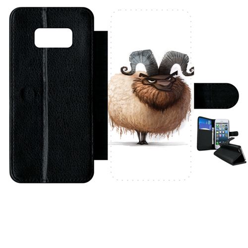 Etui à rabat samsung galaxy s8 funny mouton super content
