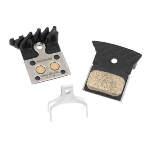Shimano plaquettes de frein à disque L04CMétal noir Montage à plat 2 pièces