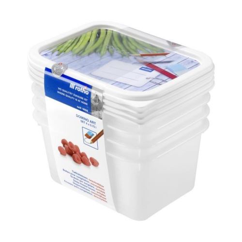 5 Sur Sundis Lot De 4 Boites Pour Congelation Domino Freeze