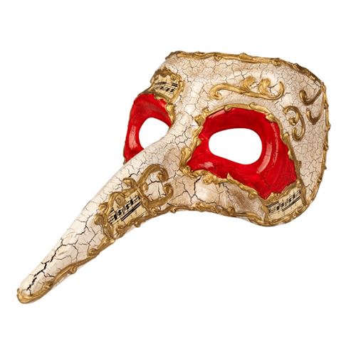 masque venise avec nez allongé coloré
