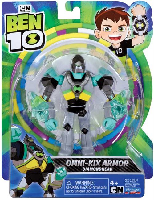 Ben 10 - Figurine articulée - 12 cm - Omni-kix Armor - Diamondhead