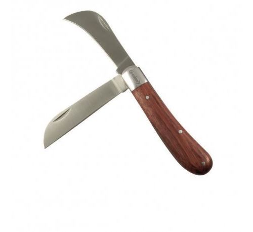 Couteau 2 lames avec manche bois - 424005 - e-robur