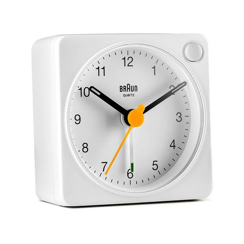 Braun - Bc02 Réveil De Voyage Analogique - Blanc
