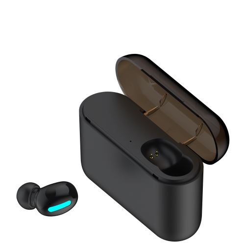 Ecouteurs HBQ-Q32I oreille unique Bluetooth 5.0 Oreillettes Sans Fil TWS Sport Noir