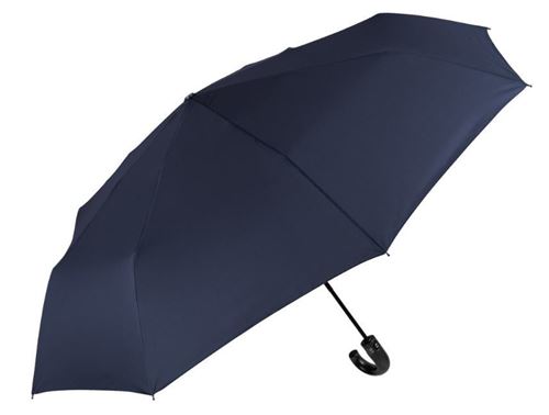 Perletti parapluie court 118 cm microfibre bleu foncé