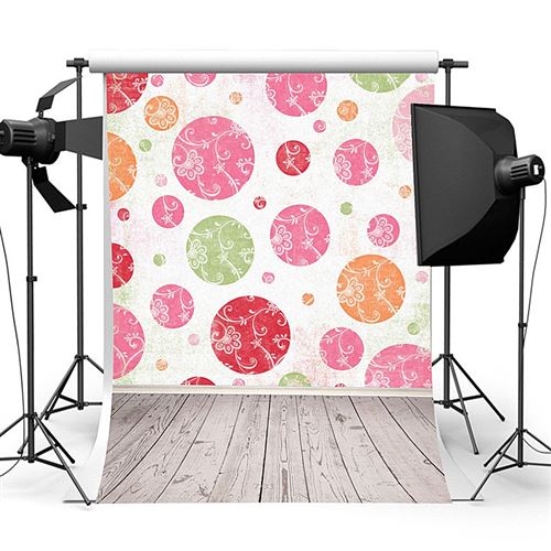 Oeuf de Pâques coloré plancher en bois photographie toile de fond Studio Prop