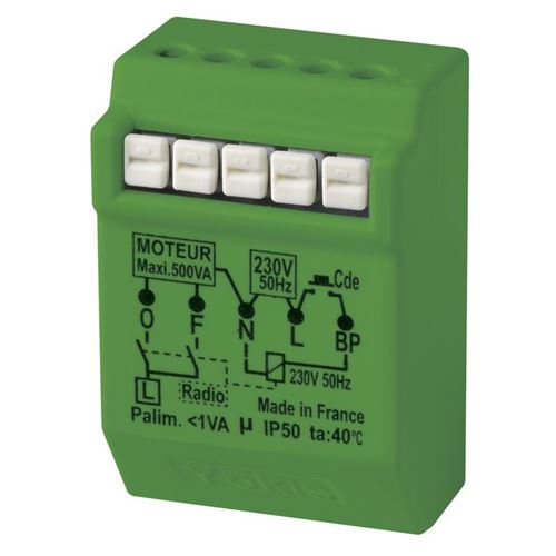 Yokis Micromodule Radio Power Pour Volet Roulant Encastré - Mvr500erp
