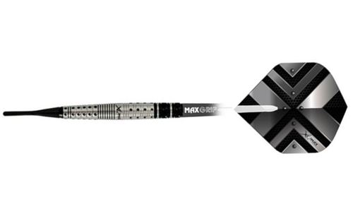 XQ Max flèches Buran90% pointe souple 18 gr anthracite/blanc