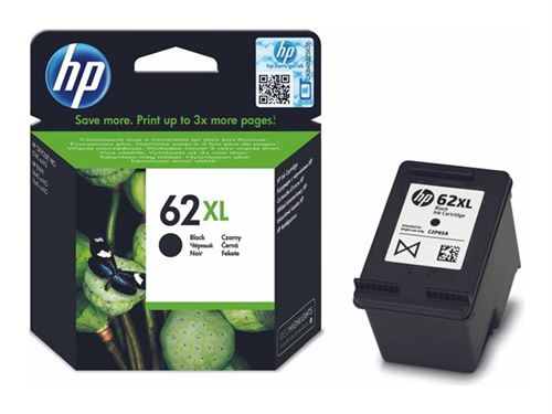 HP 62XL Cartouche d'encre HP Authentique grande capacité Noir (C2P05AE)