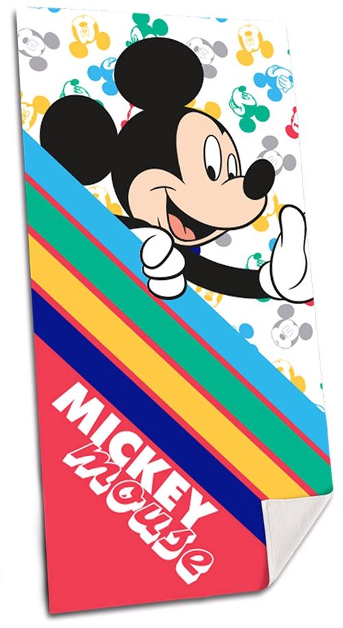 Mickey serviette Mickeyde plage Mouse 140 cm polyester