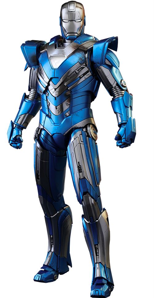 Hot Toys MMS391 - Marvel Comics - Iron Man 3 - Iron Man Blue Steel Mark 30