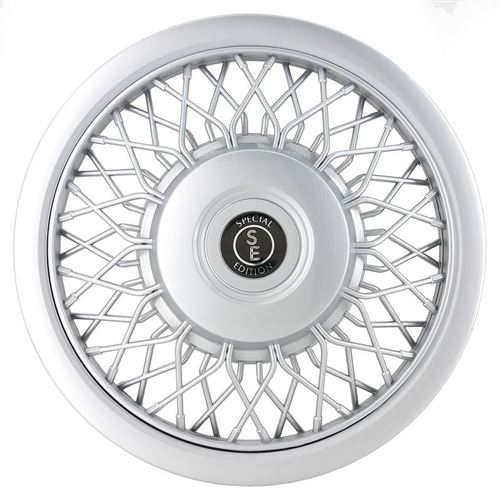 AutoStyle enjoliveurs Classic 13 pouces ABS argent lot de 4