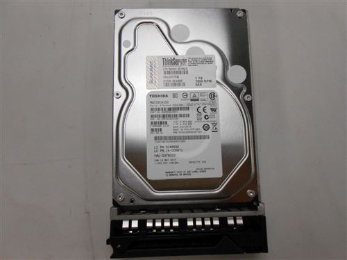  Lenovo - Disque dur - 1 To - &eacute;changeable &agrave; chaud - 3.5"" - SAS 6Gb/s - 7200 tours/min - pour ThinkServer RD340 (3.5""); RD440 (3.5""); RD540; RD640; SA120