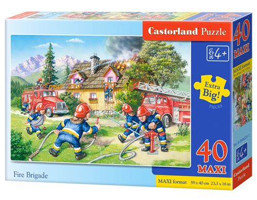 Castorland Pompiers étage Puzzle 40 pièces Maxi