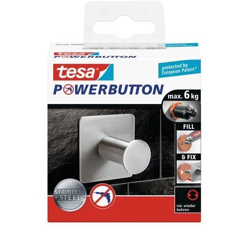 Tesa Powerbutton Classic Crochet simple Carré 6 kg