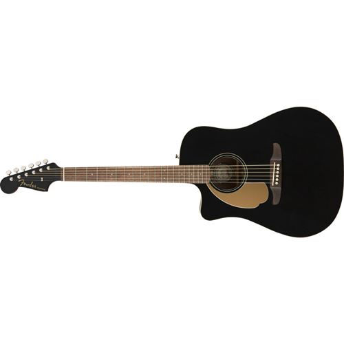 Fender Redondo Player Jetty Black LH - guitare électro-acoustique gauchère
