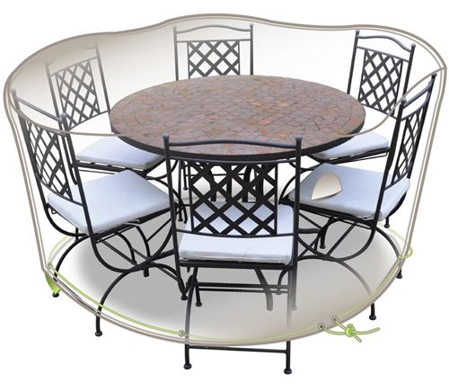 Housse de protection Luxe pour salon de jardin rond Ø 160 cm