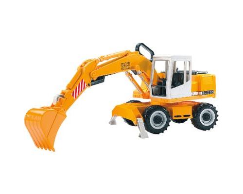 BRUDER - Pelleteuse 'liebherr' sur roues.