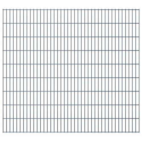 Dealpark Panneaux de clôture en acier de jardin Clôtures et barrières Longueur 50m/Hauteur 1830mm Gris